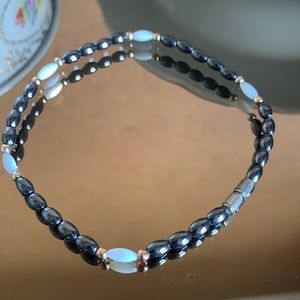 Gray beaded Bracelet